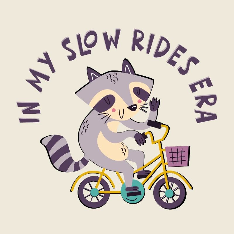 In My Slow Rides Era – Cute Bicycle Motif