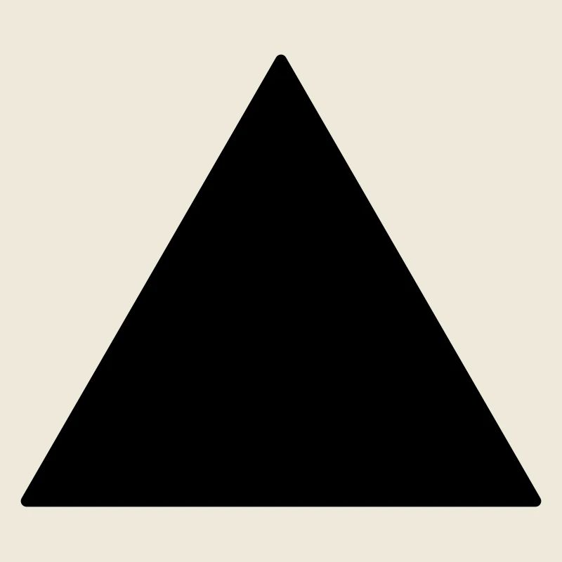 Symbol triangle equilateral black