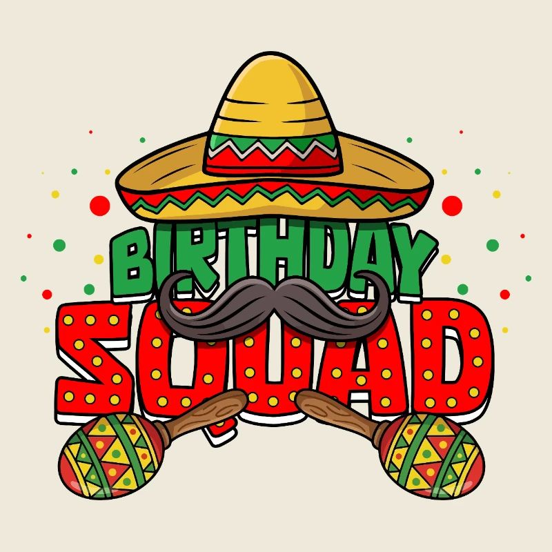 Équipe d’anniversaire Cinco de Mayo Mexican