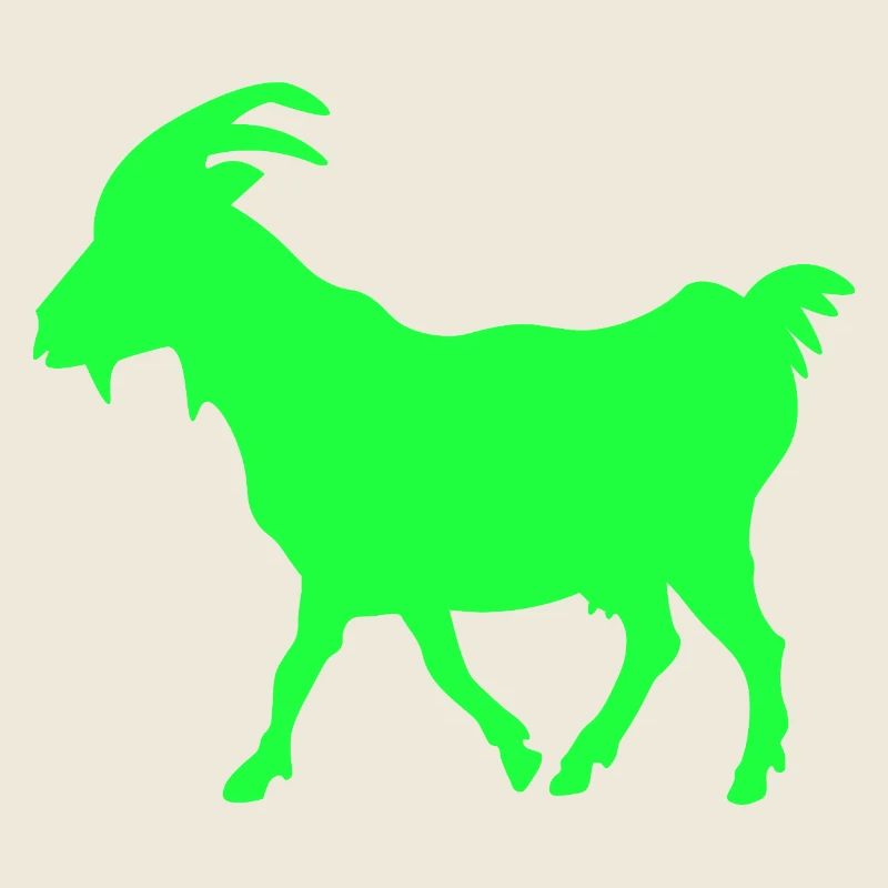 GOAT Ziege neon grün