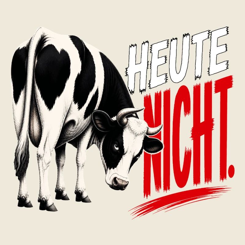 Heute nicht -Kuh T-Shirt
