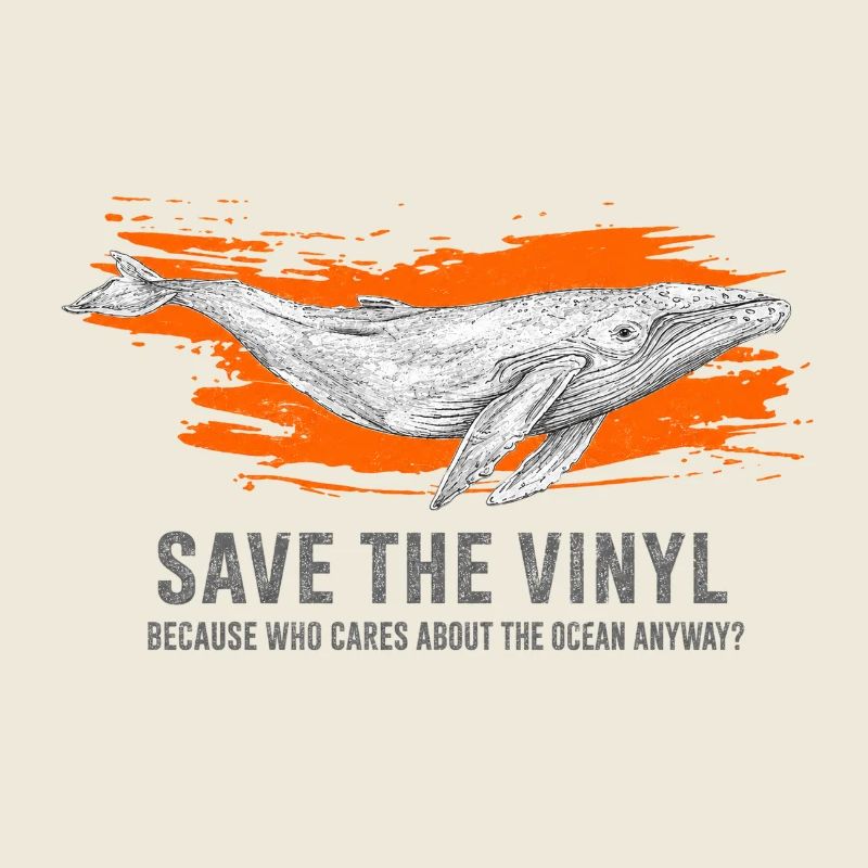 Art de sauvetage de baleines et vinyles