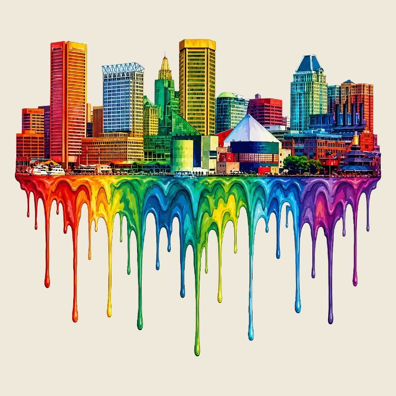 Baltimore Maryland Dripping Paint