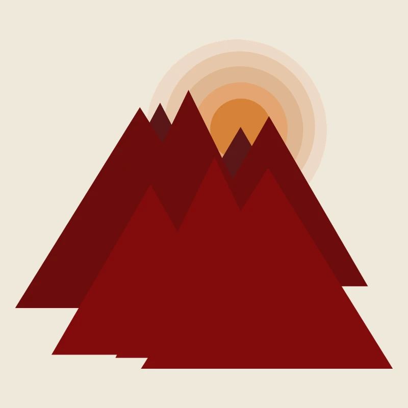 Red Mountains at Sunrise