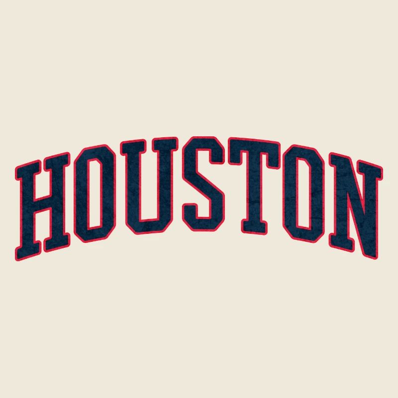 Lettrage à nœud Varsity de Houston