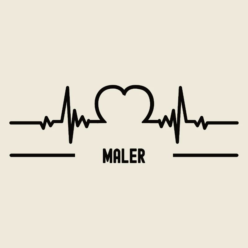 Herzschlag Maler Herz Bester Mann Malerei