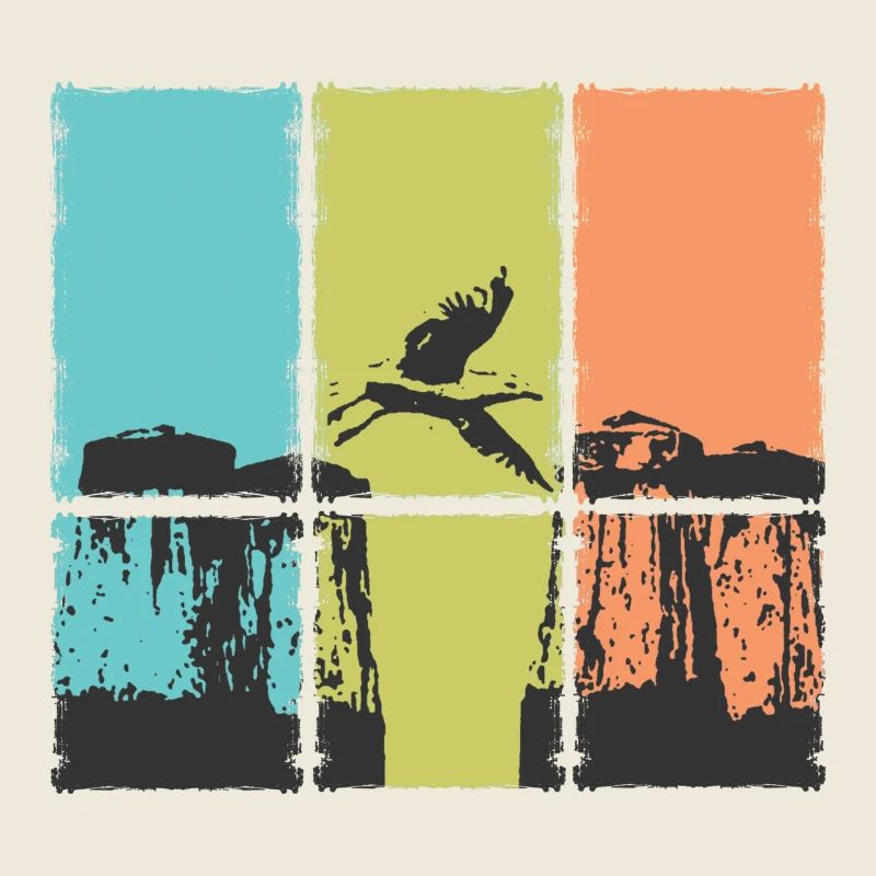 Collection d’art abstrait pour les amis côtiers - Seagull