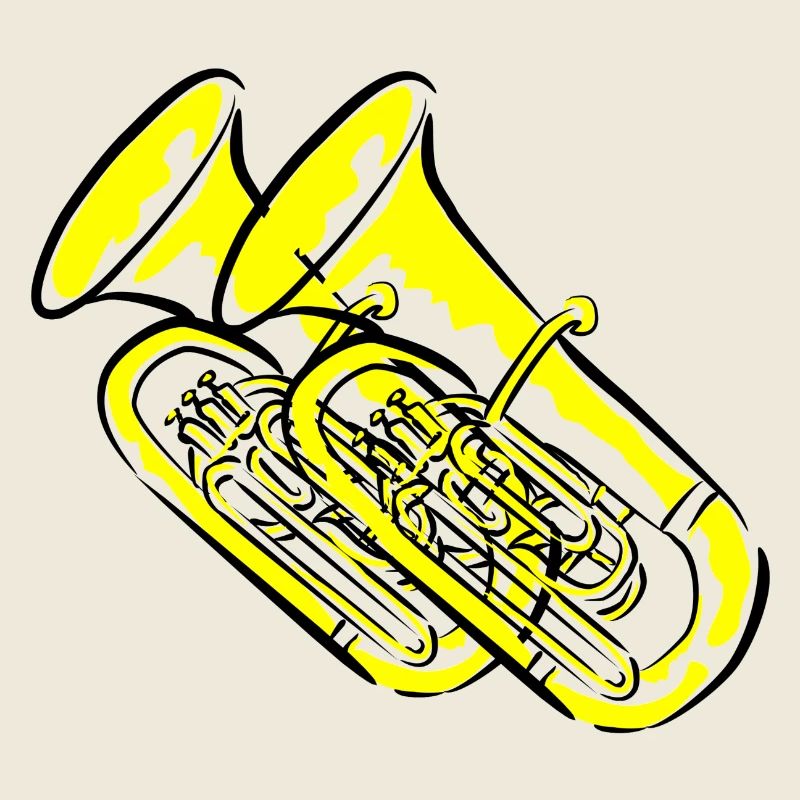 Tuba Blasmusiker