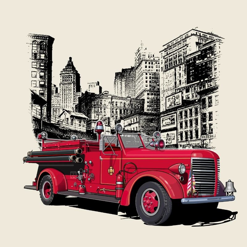 Camion de pompiers New York 1930