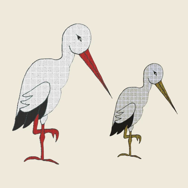 storch mit kind