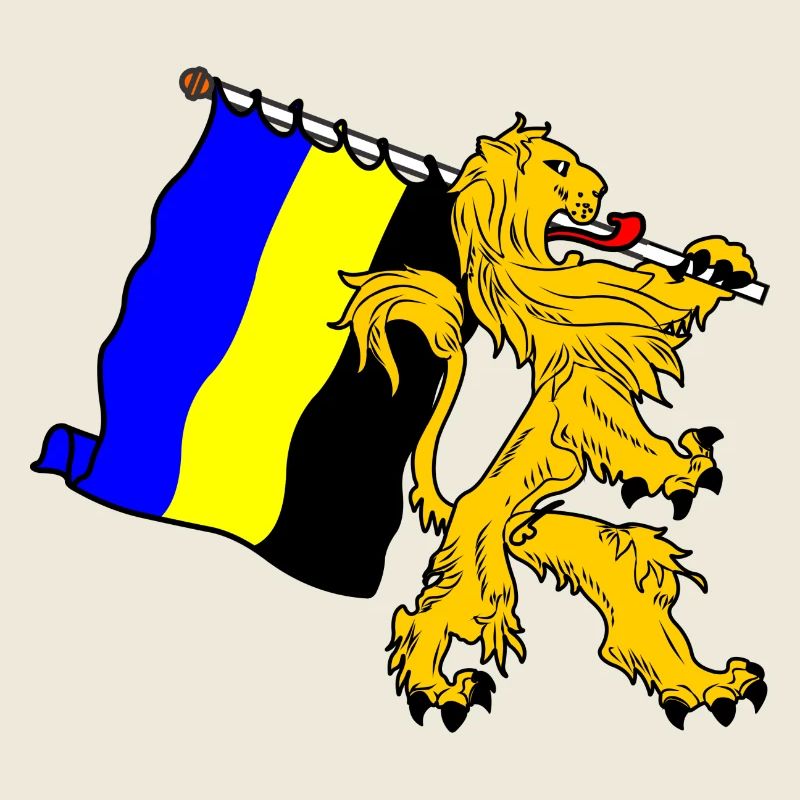 Lion avec drapeau Gelderland