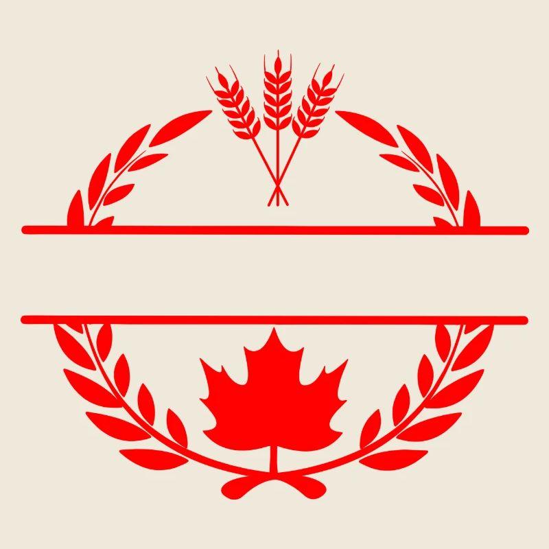 Couronne de laurier à grains d’érable du Canada