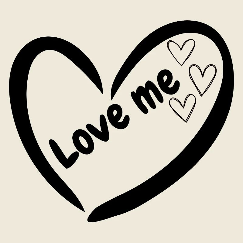 Minimal Hearts Line Drawing