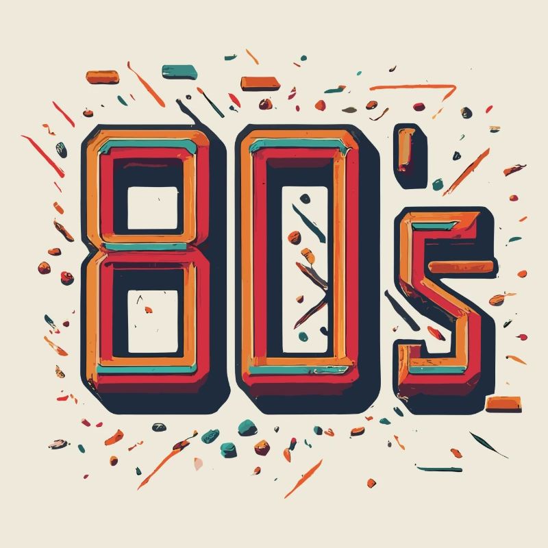 Glowing Neon 80s Design