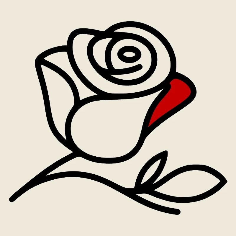 Minimalist Rose