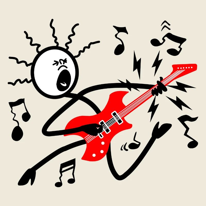 Guitare électrique rouge
