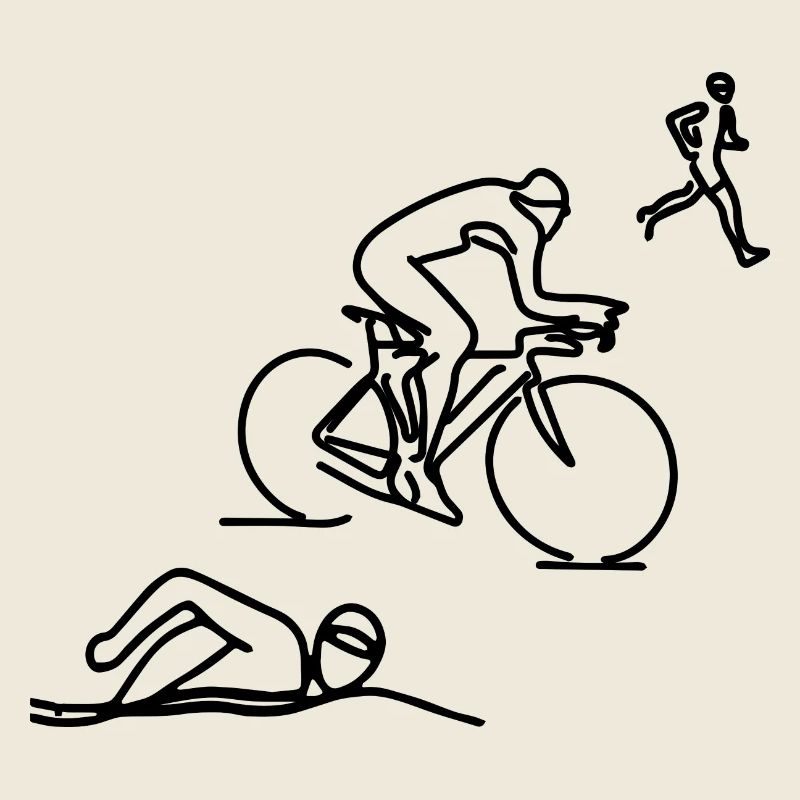Croquis de triathlète
