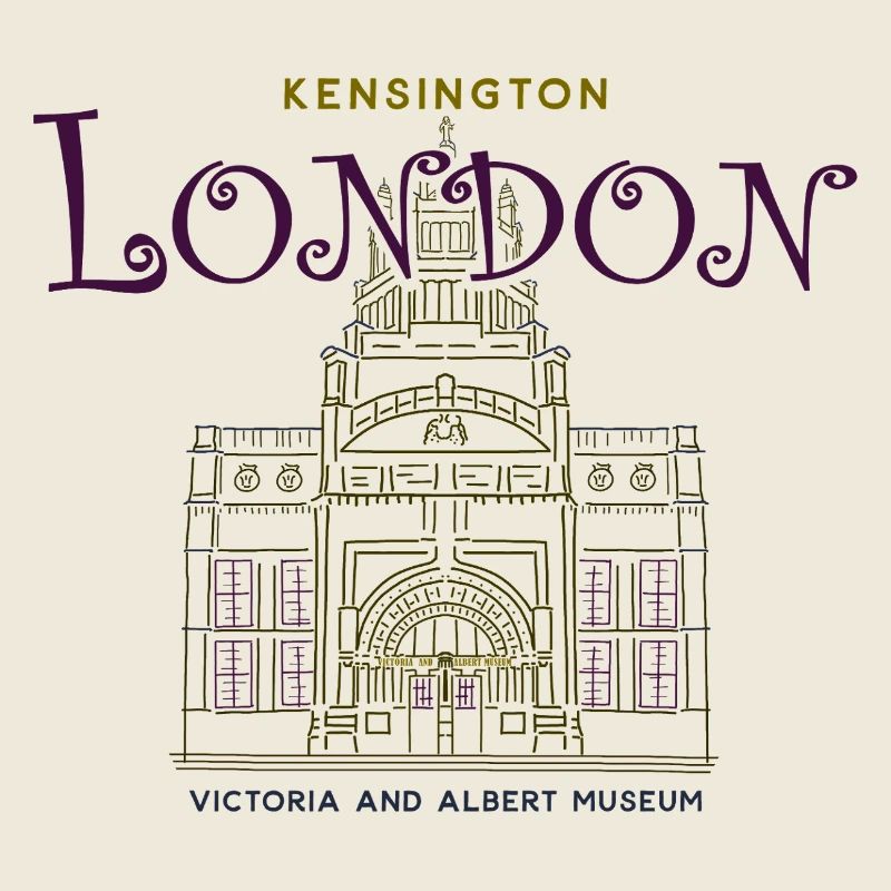 Londres, Kensington, Musée d’art, Dessin à la main
