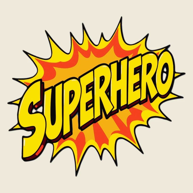 Superhelden-Design im Comic-Stil