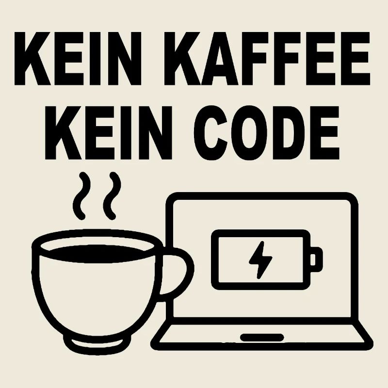 Kein Kaffee Kein Code - Conception de programmeur amusant