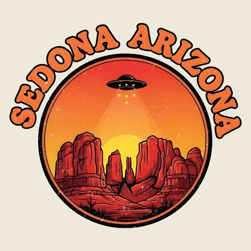 Sedona Arizona UFO Sunset