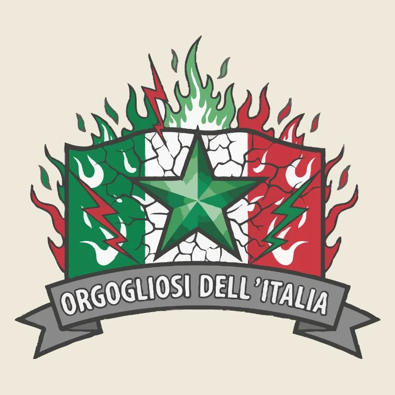 Italian Pride with Flame Star