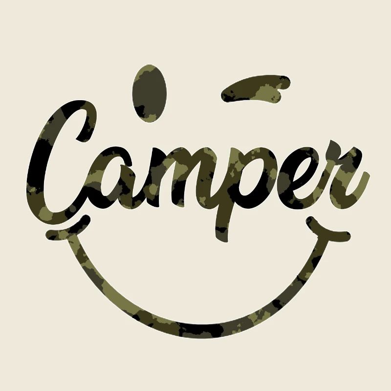 Camper Tarnschrift Lächeln