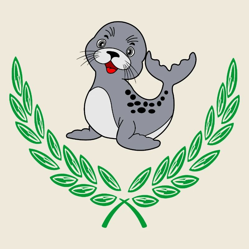 Seal in Laurel Wreath