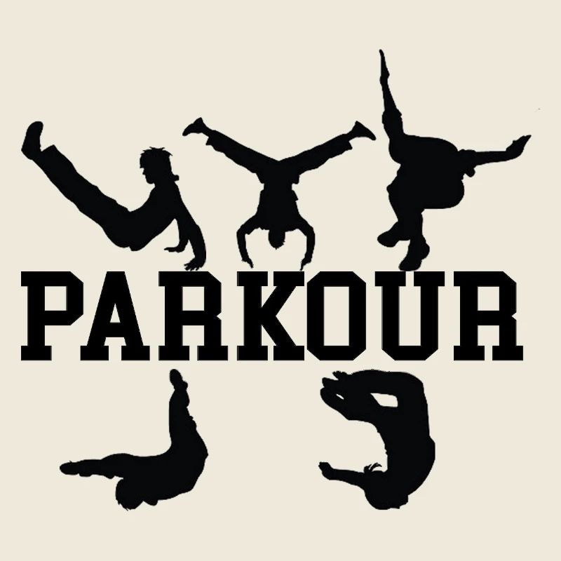Parkour-Silhouetten