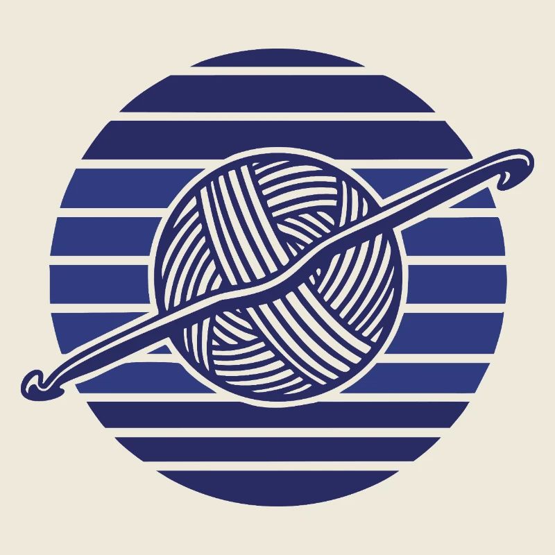 Funny Crochet Yarn Lovers Crochet Hook Sunset