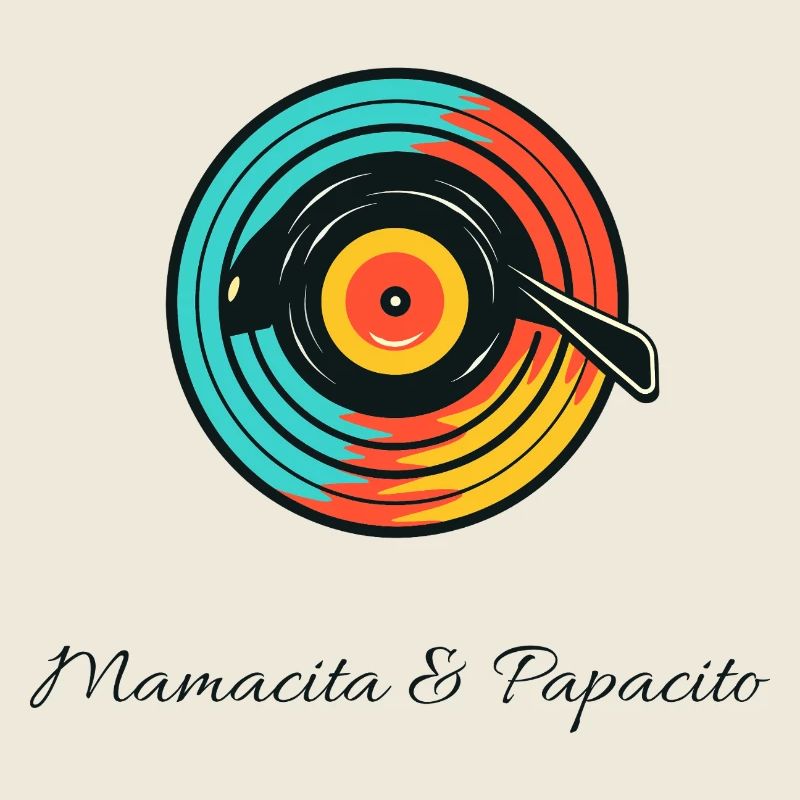 Lebendiges Vinyl-Romantik-Duo