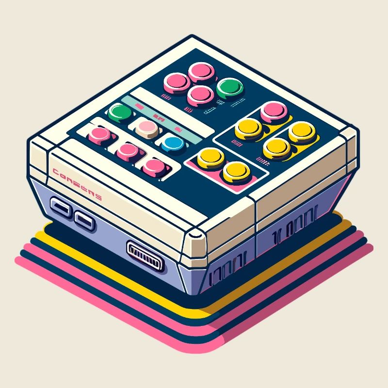Retro Spielkonsole Pixelkunst