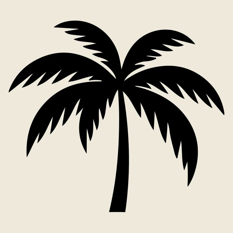 Silhouette de palmier