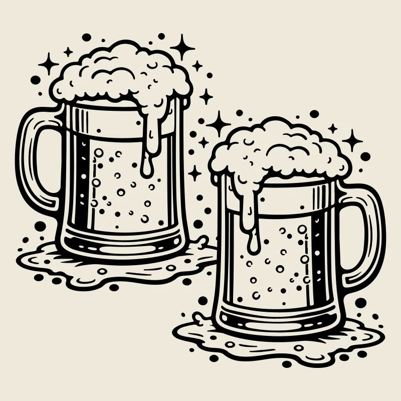Bière, verre, bière, consommation de bière