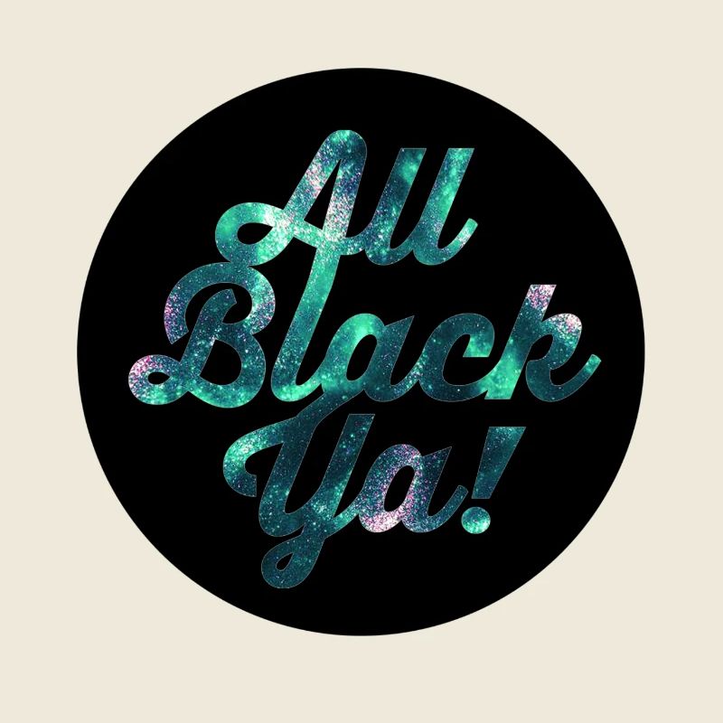 All Black Ya Galaxy Glitzer