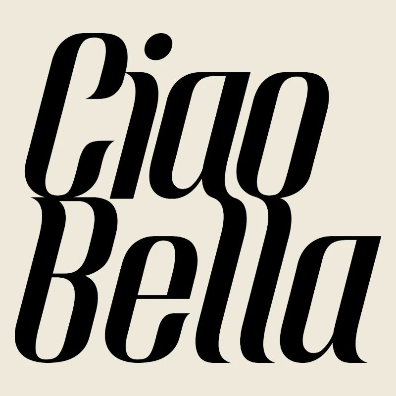 Ciao Bella Italie Dicton – Minimal Typer Design