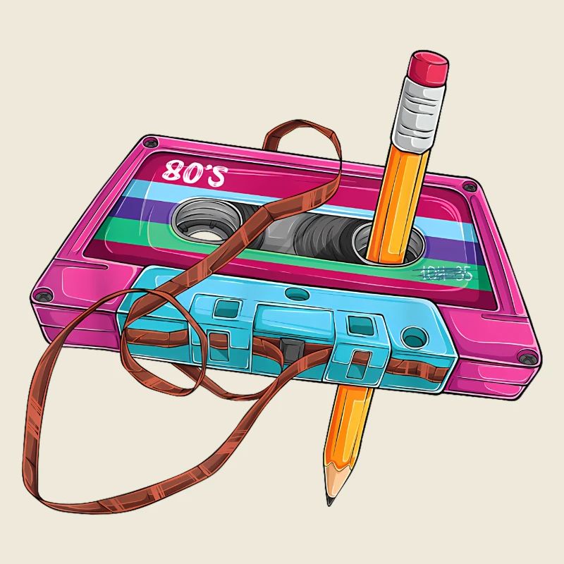 80s Cassette Pen