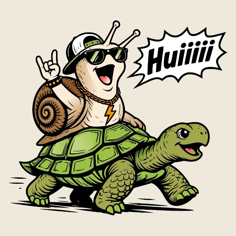 Escargot Rapide sur Tortue