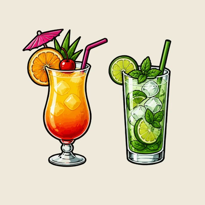 Tropical cocktails
