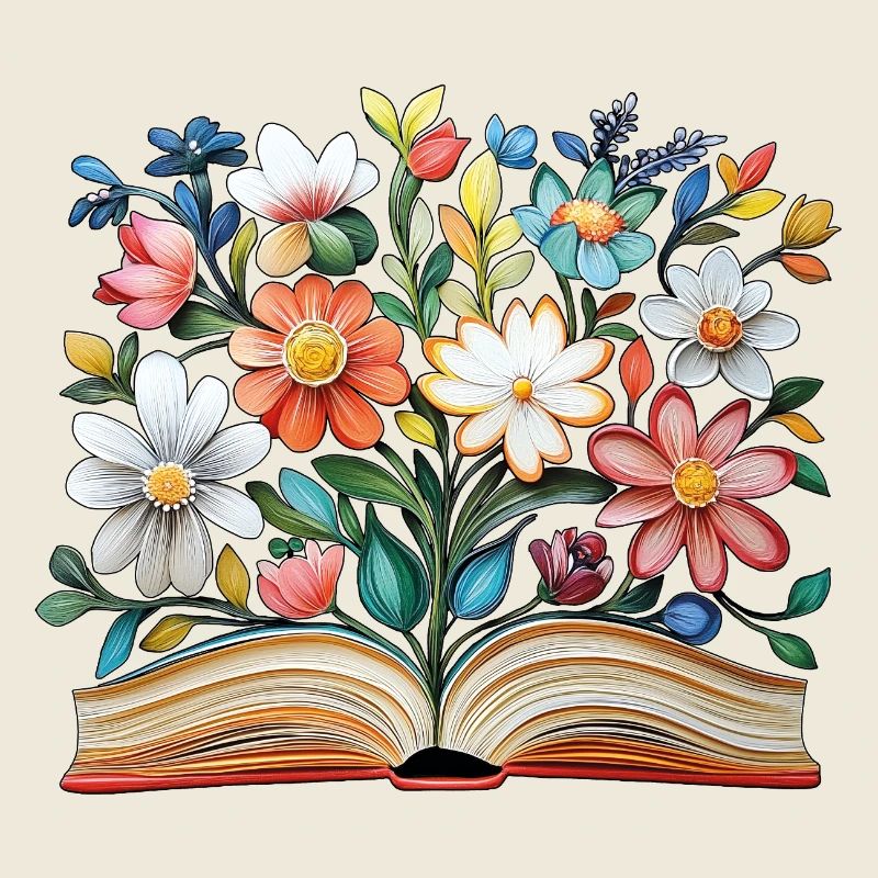 Livre fleuri