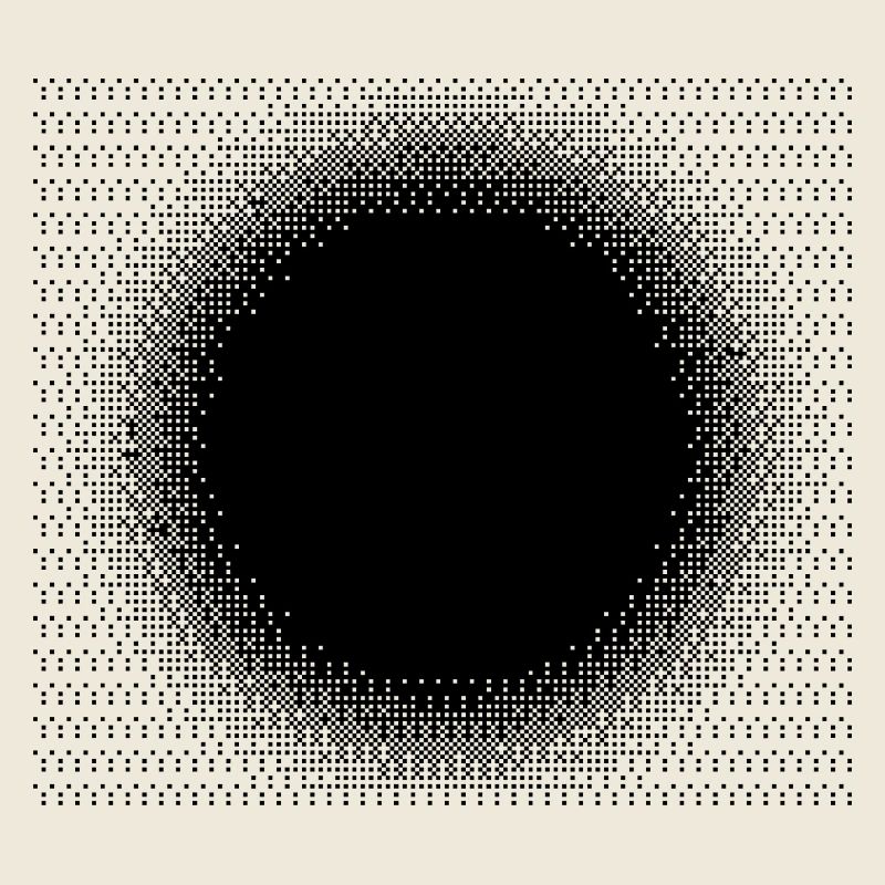 Design der schwarzen Sonnenpunkte
