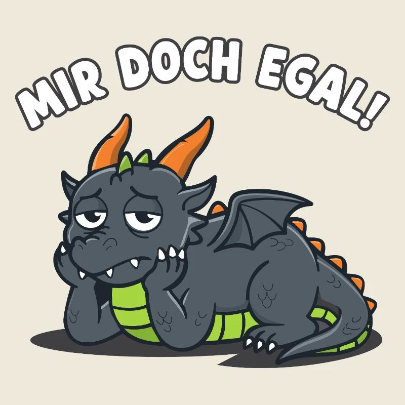 Drache Mir Doch Egal Lustiger Spruch