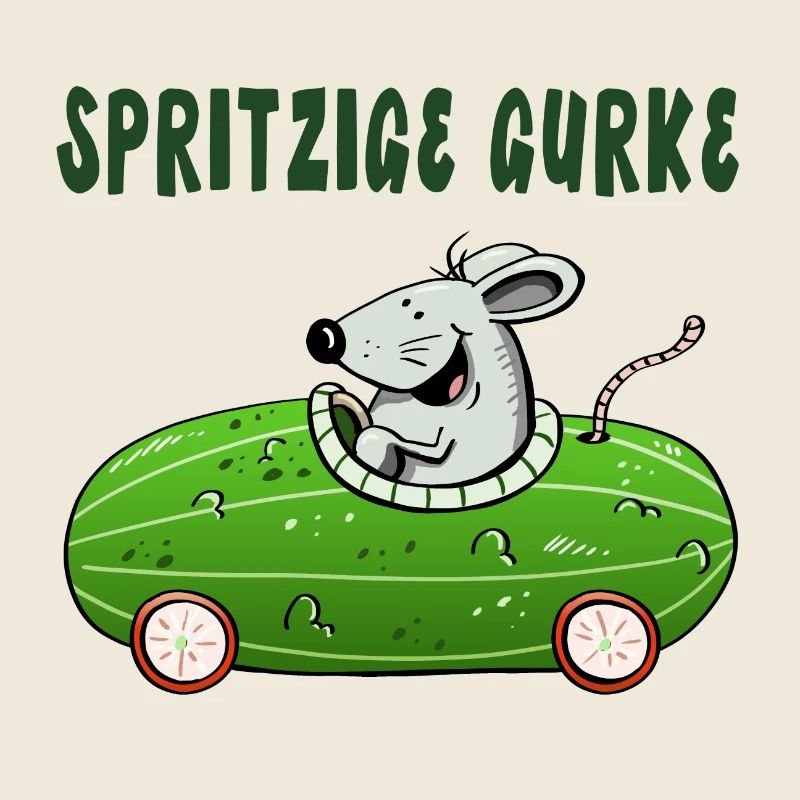 Spritzige Gurke - Spritztour - Auto - Maus