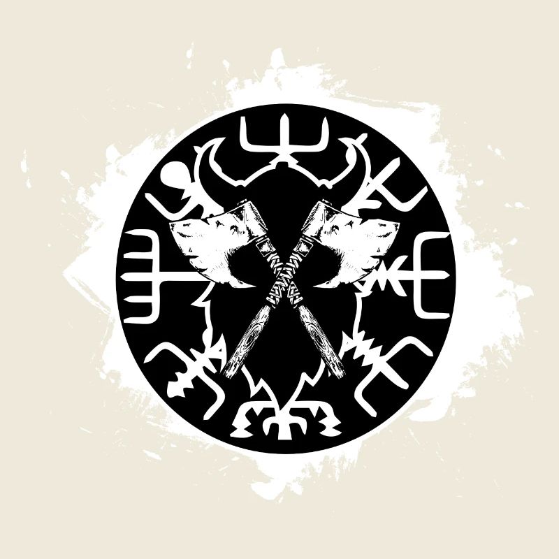 vegvisir Kompass des Nordens weiß