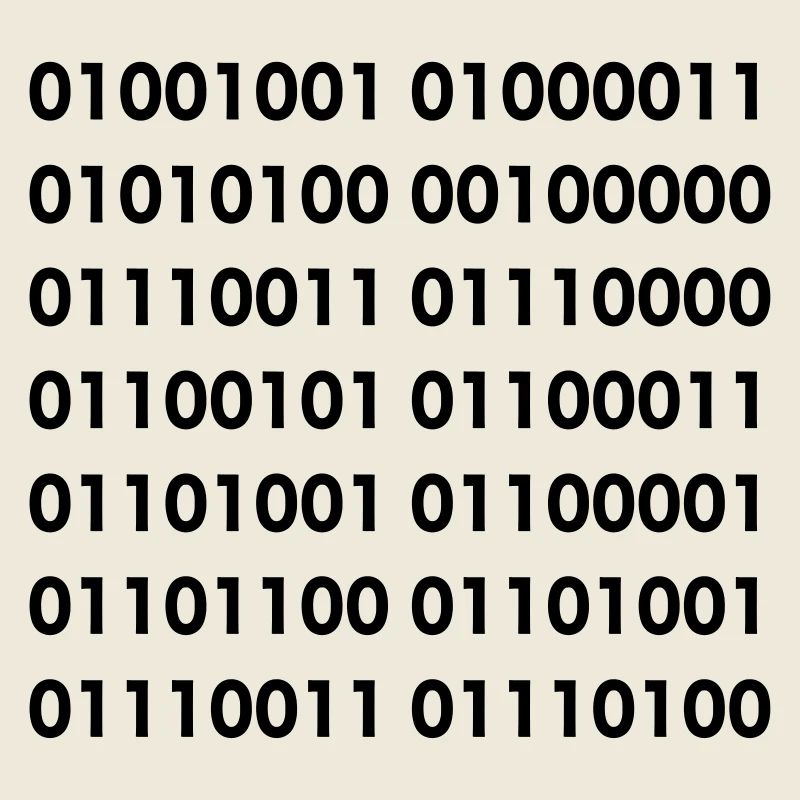 ICT specialist in binary. Software humor shirt #