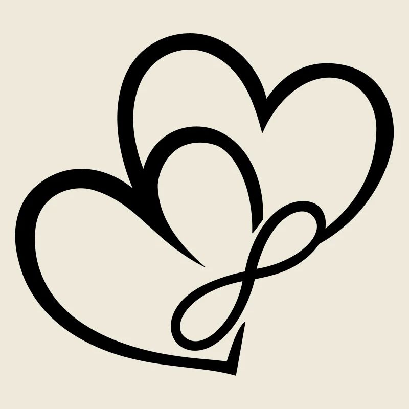 Zwei Herzen Infinite Love Unendliche Liebe
