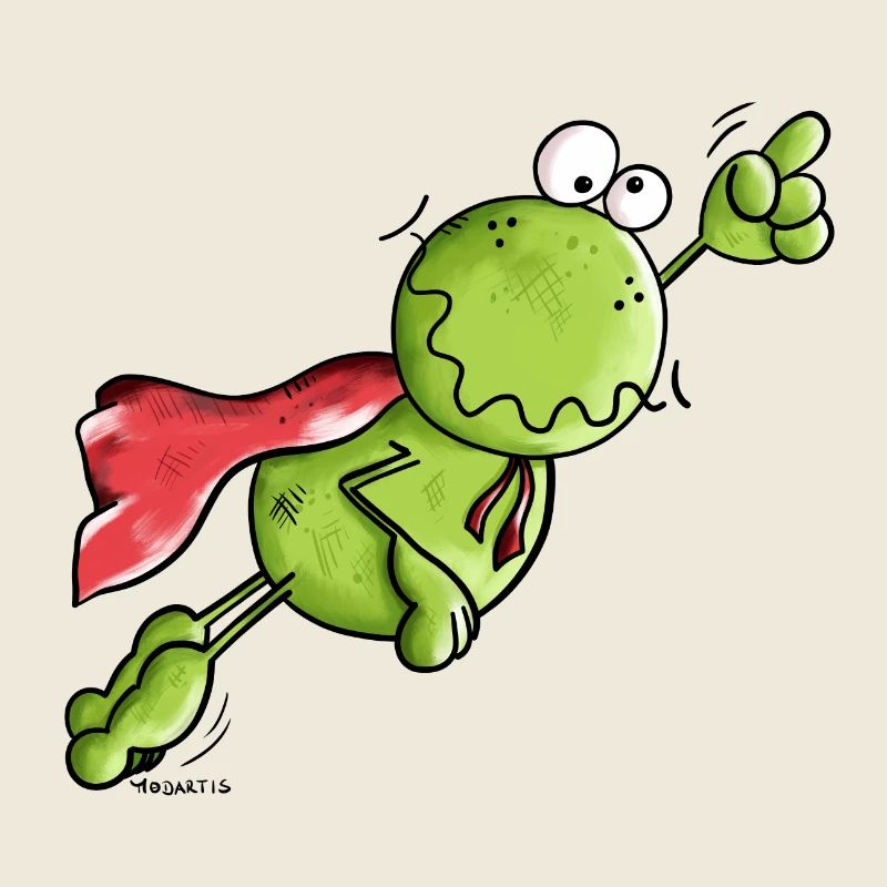 Superhero Frog