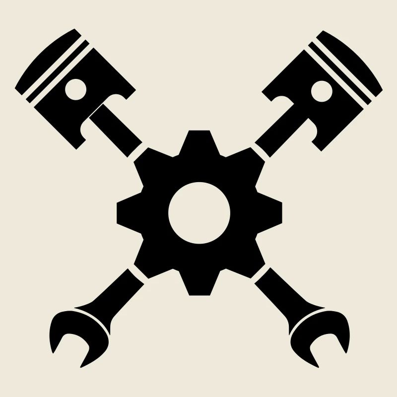 Piston clé croisée avec engrenage
