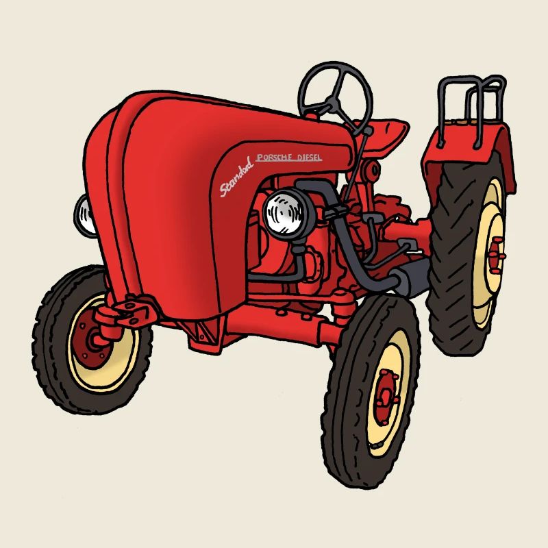 Roter Trecker