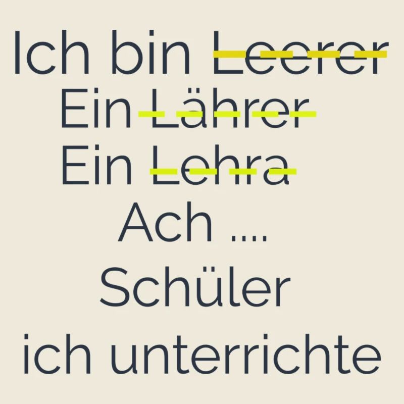 Ich unterrichte Schüler